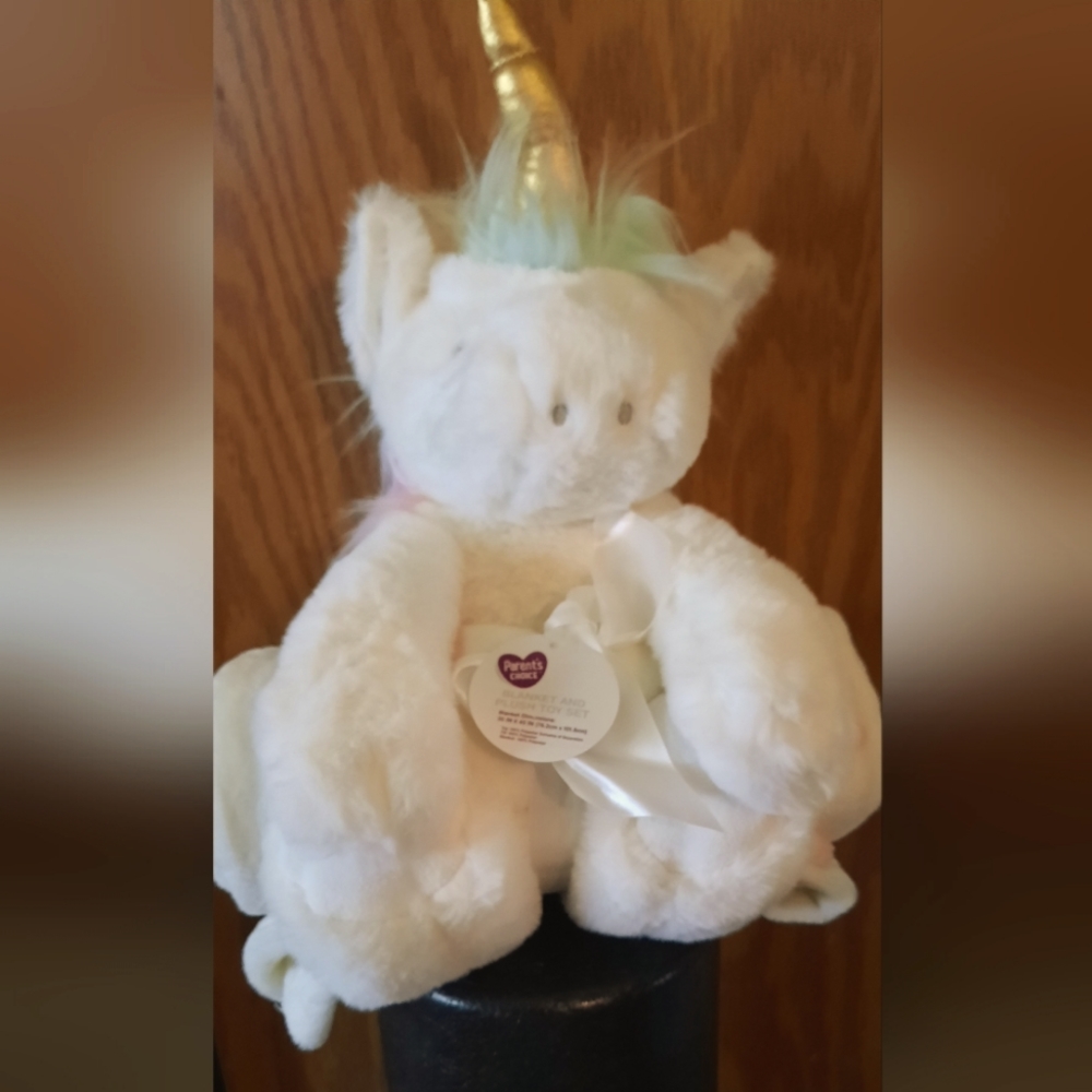Unicorn Blanket/Plush Toy Set